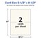 Avery 5-1/2" x 8-1/2" Rectangle, Matte Ivory Invitation Cards